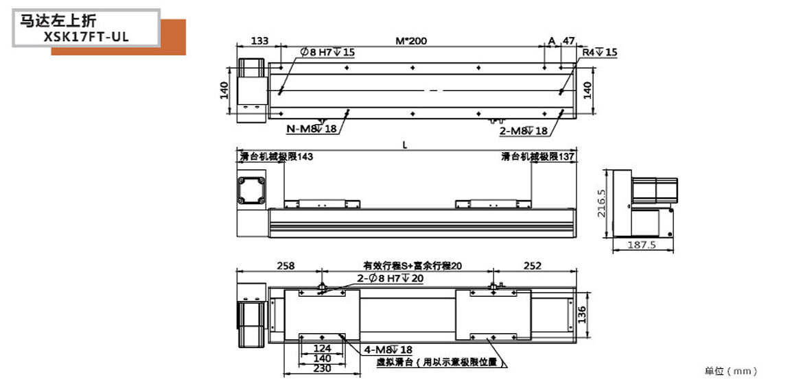 XSK全封閉皮帶模組-17FT