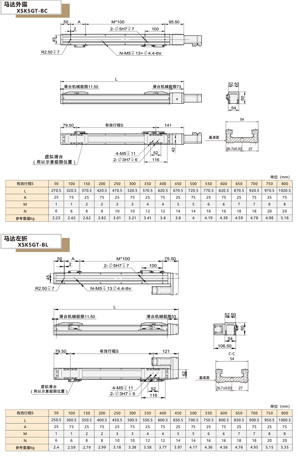 全封閉內(nèi)嵌絲桿模組XSK-5GT