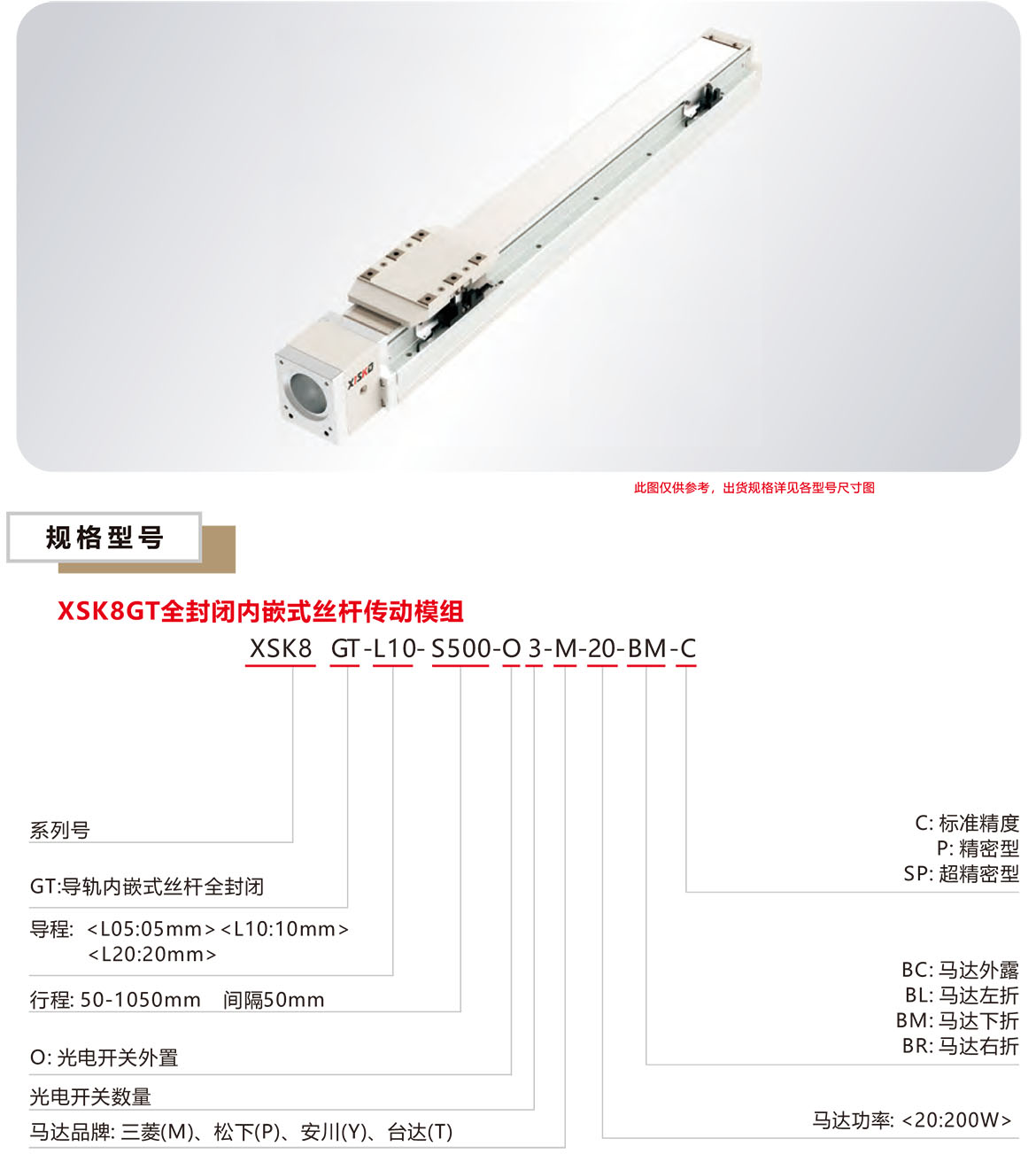 全封閉內(nèi)嵌絲桿模組XSK-8GT