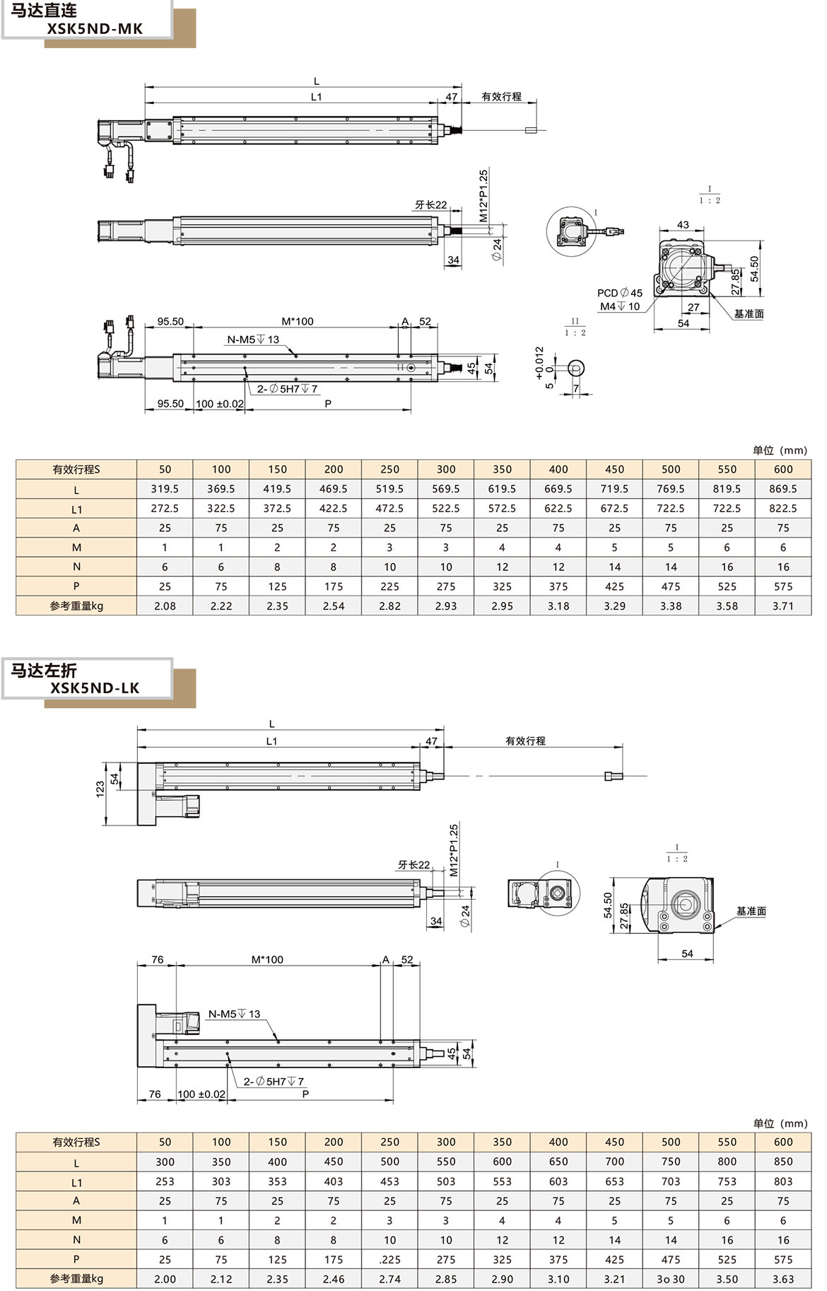 內(nèi)嵌電缸模組XSK-5ND