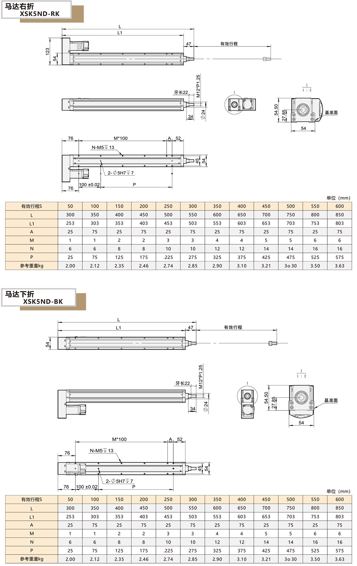 內(nèi)嵌電缸模組XSK-5ND